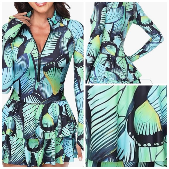 Rash Guard for Women, Long Sleeve Swimsuits UV UPF 50+ - Picture 1 of 6